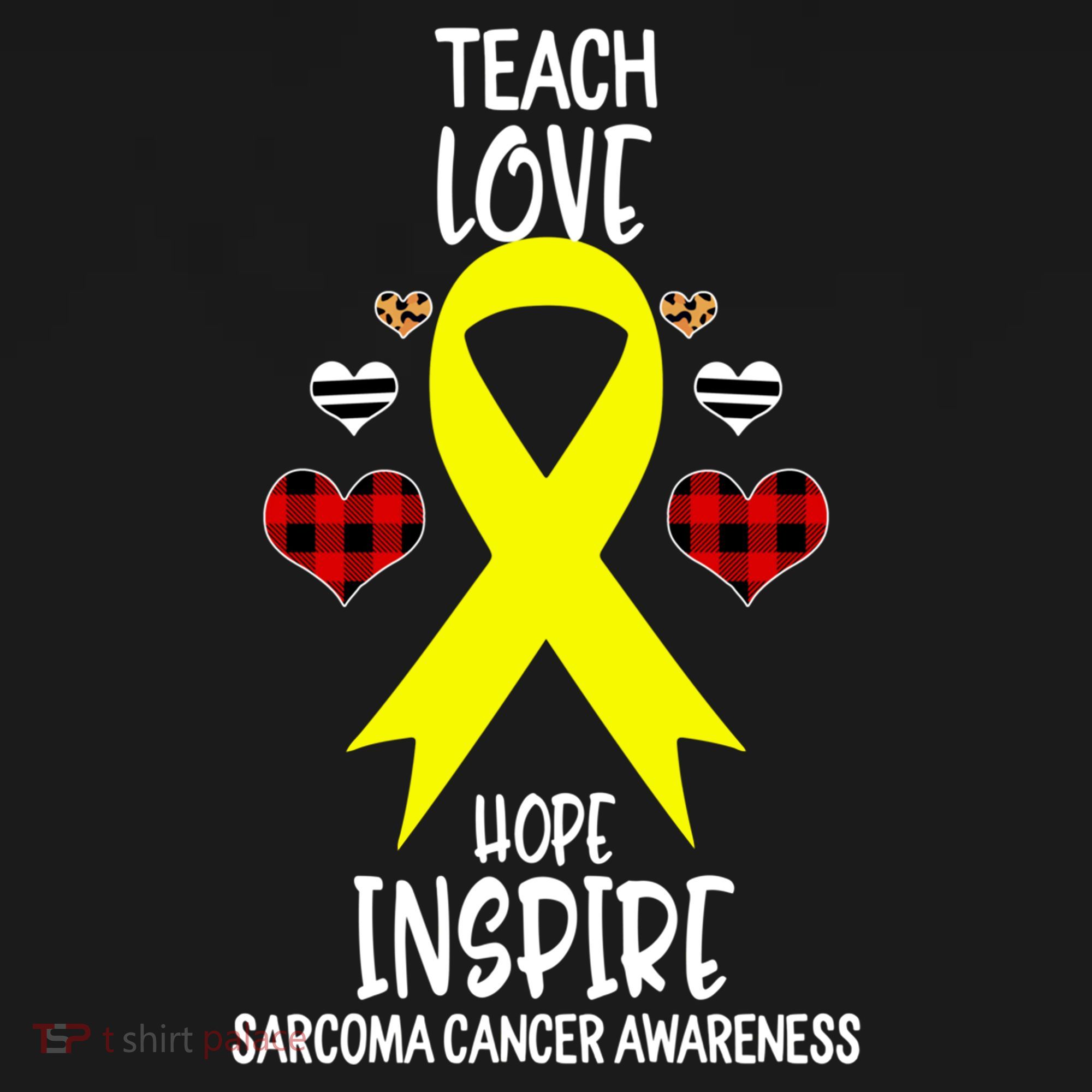 Sarcoma Cancer Awareness Teach Ribbon Love Hope Inspire Gift Women's Hoodie