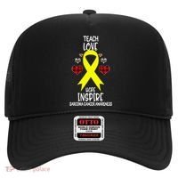 Sarcoma Cancer Awareness Teach Ribbon Love Hope Inspire Gift Hat thumb 0