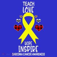 Sarcoma Cancer Awareness Teach Ribbon Love Hope Inspire Gift Baby Bodysuit thumb 2