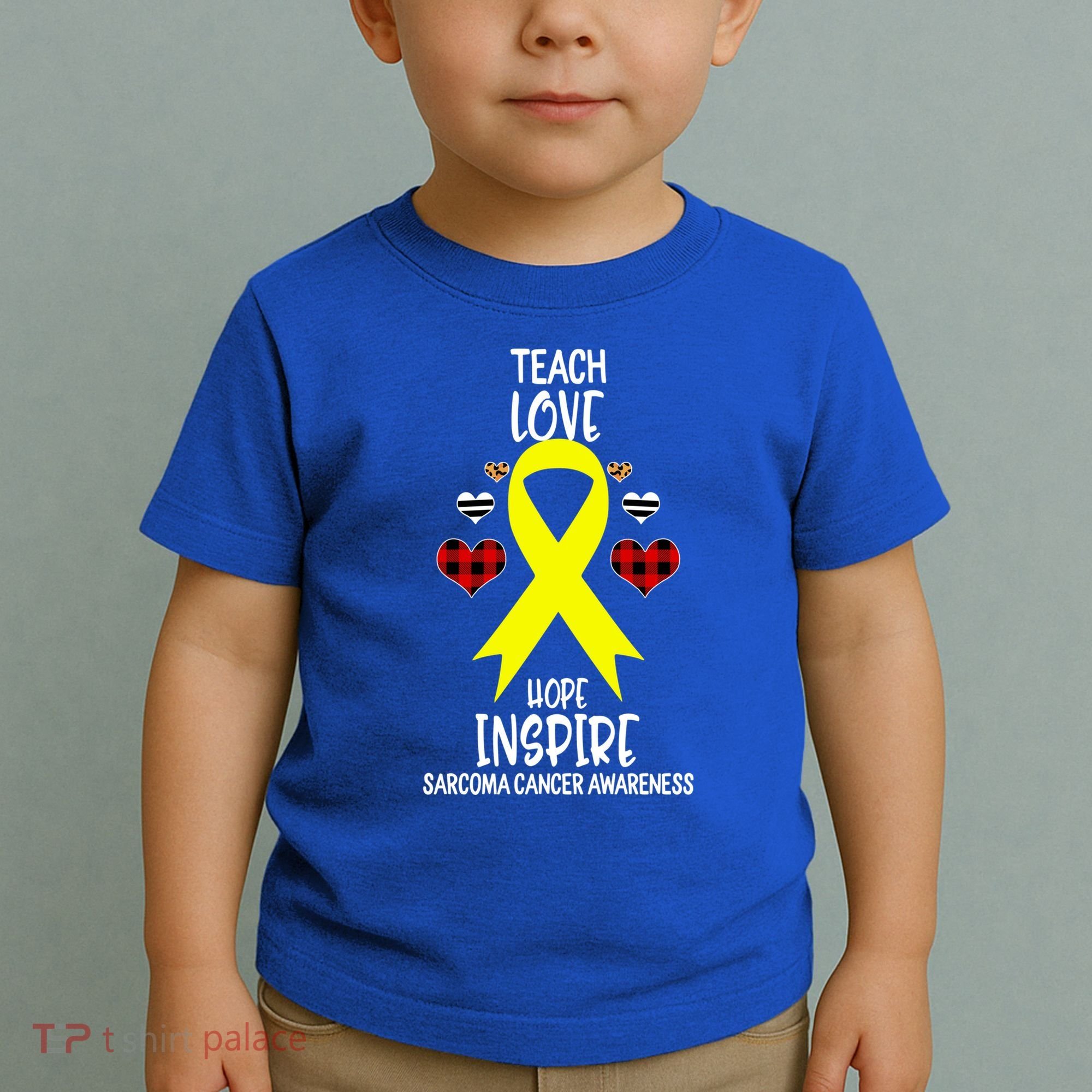 Sarcoma Cancer Awareness Teach Ribbon Love Hope Inspire Gift Toddler T-Shirt