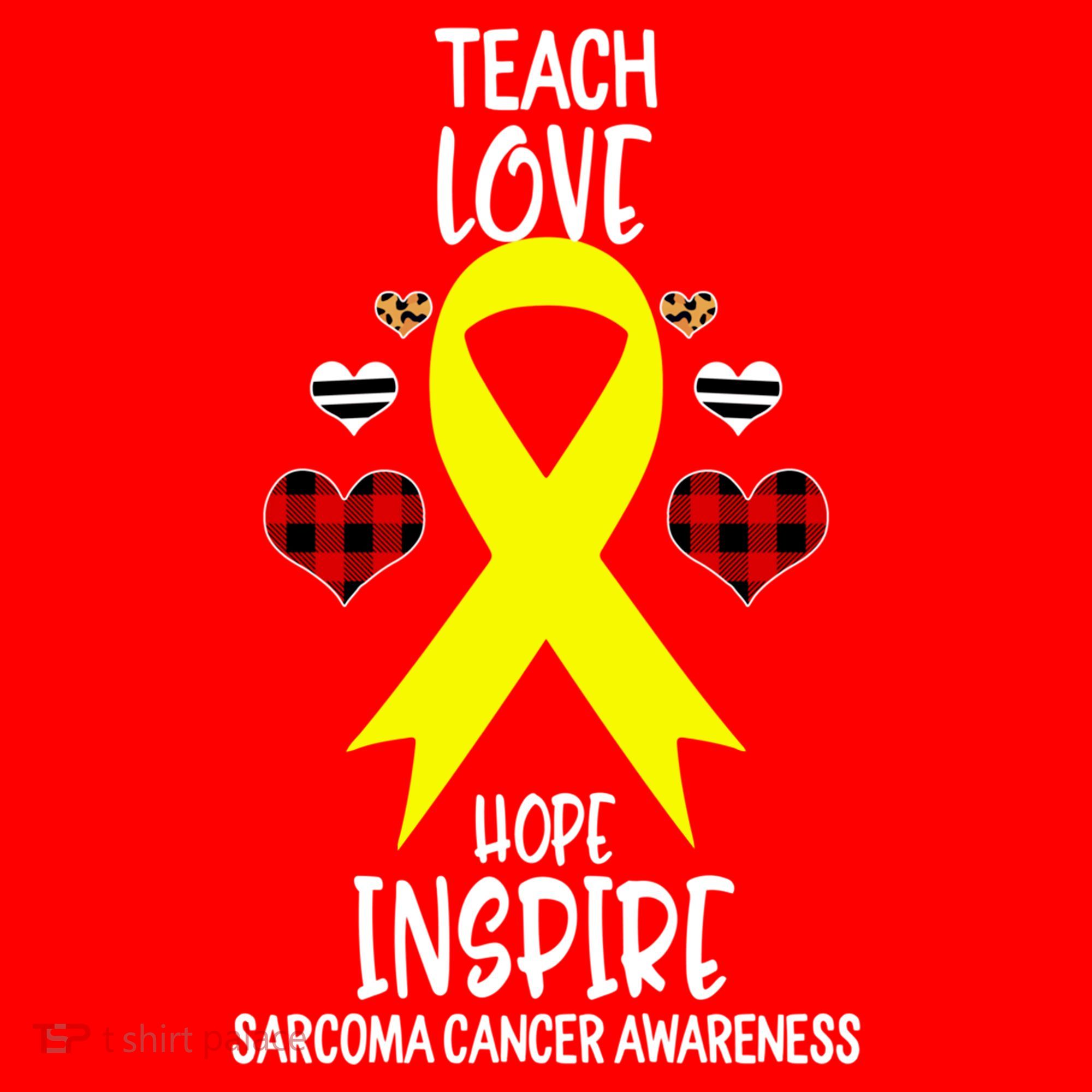 Sarcoma Cancer Awareness Teach Ribbon Love Hope Inspire Gift Santa Hat