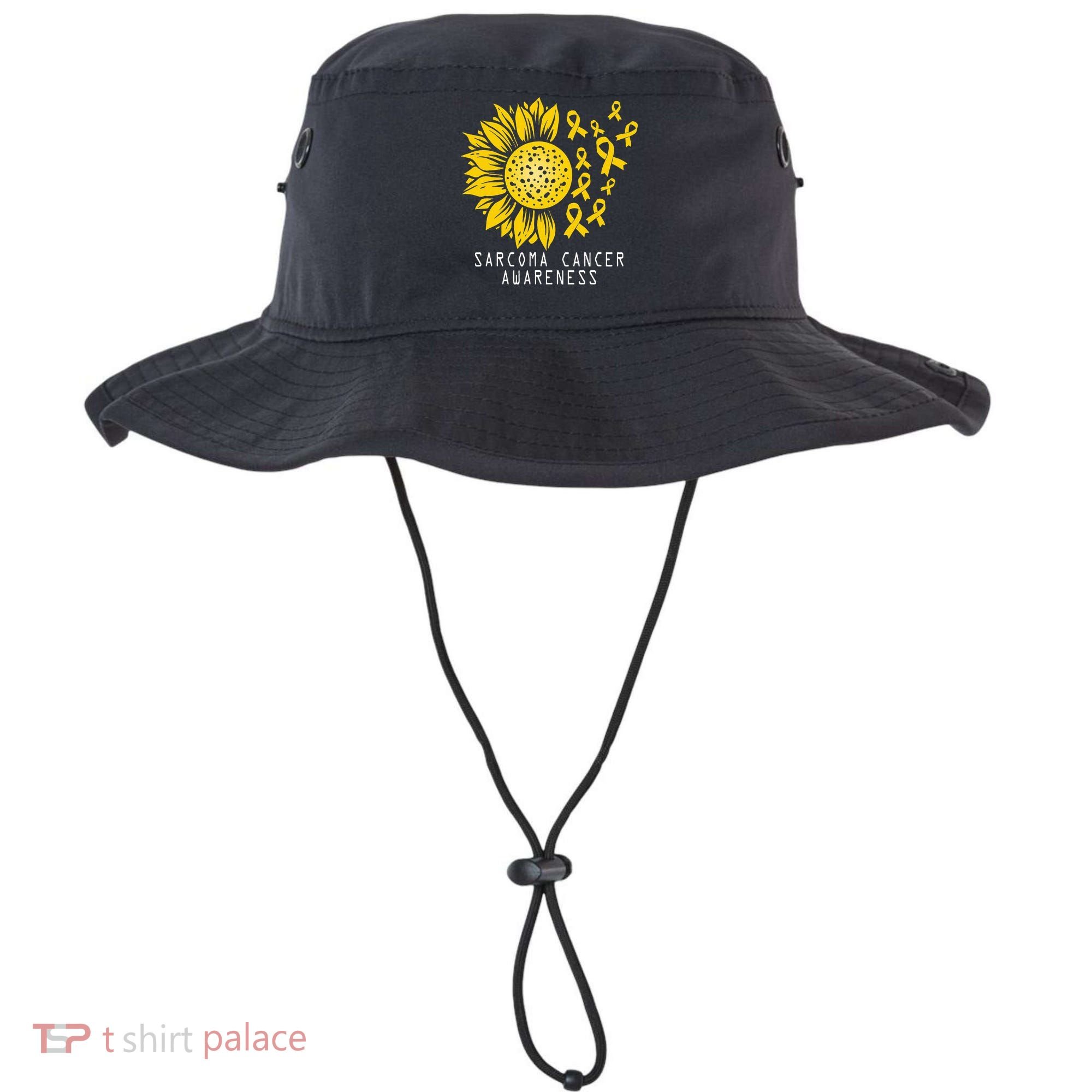 Sarcoma Cancer Awareness Sunflower Yellow Ribbon Sarcoma Bucket Hat