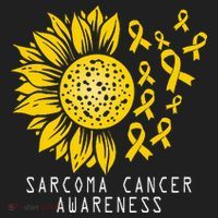 Sarcoma Cancer Awareness Sunflower Yellow Ribbon Sarcoma Golf Towel thumb 3