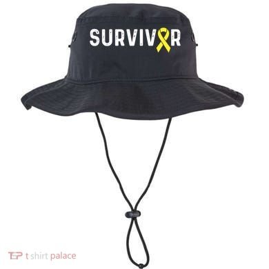 Sarcoma Cancer Awareness Yellow Ribbon Survivor Remission Gift Bucket Hat