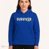 Sarcoma Cancer Awareness Yellow Ribbon Survivor Remission Gift Hoodie thumb 5