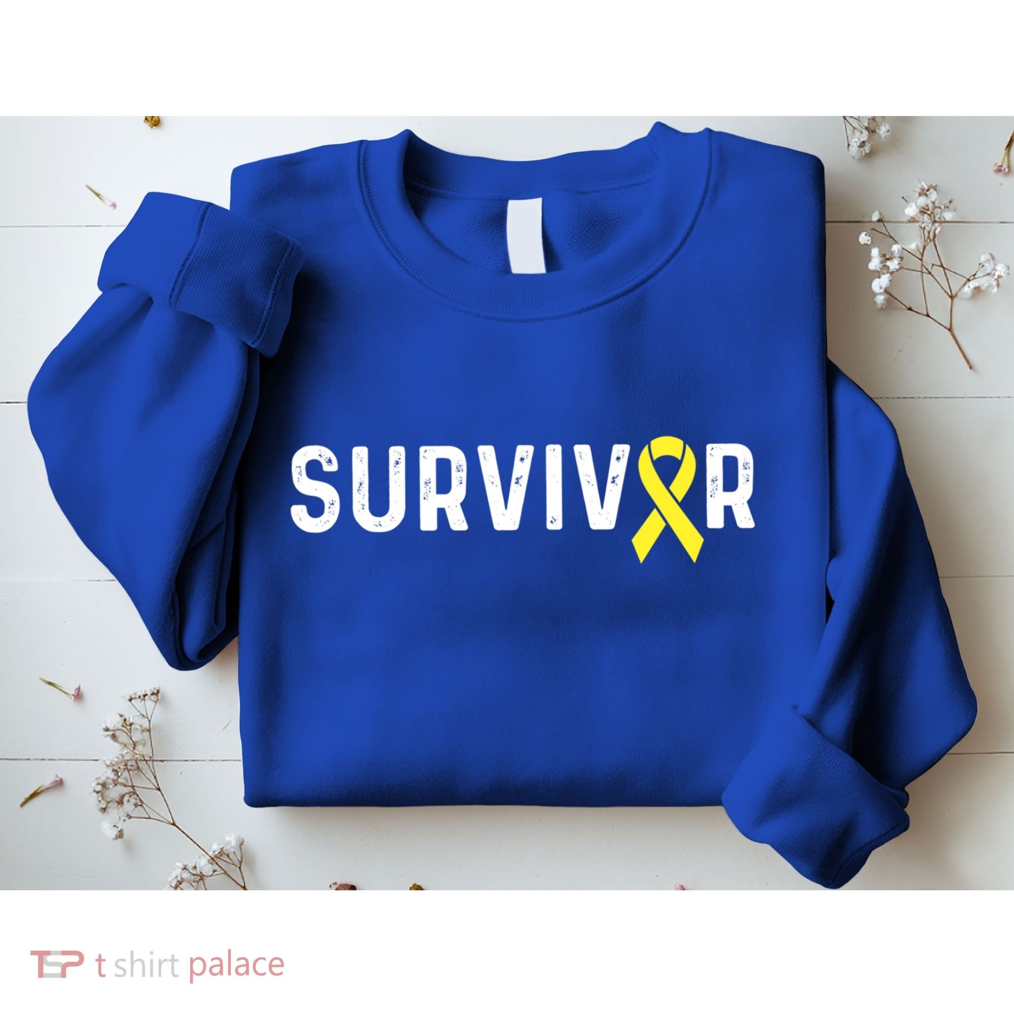Sarcoma Cancer Awareness Yellow Ribbon Survivor Remission Gift Sweatshirt
