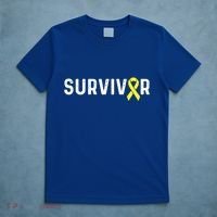 Sarcoma Cancer Awareness Yellow Ribbon Survivor Remission Gift T-Shirt thumb 5