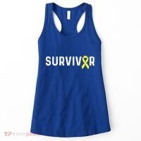 Sarcoma Cancer Awareness Yellow Ribbon Survivor Remission Gift Women's Tank Top thumb 0