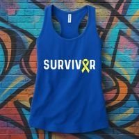 Sarcoma Cancer Awareness Yellow Ribbon Survivor Remission Gift Women's Tank Top thumb 3