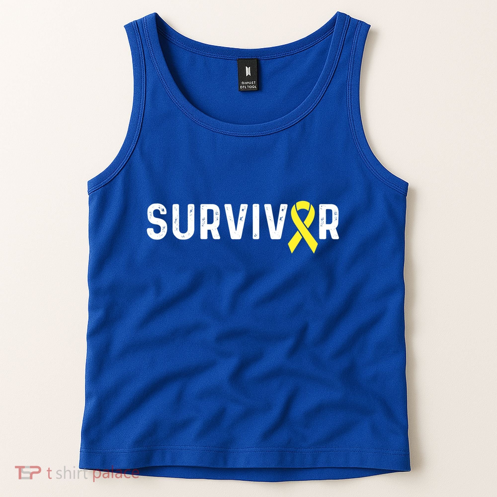 Sarcoma Cancer Awareness Yellow Ribbon Survivor Remission Gift Tank Top