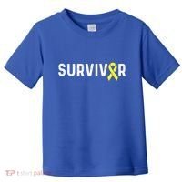 Sarcoma Cancer Awareness Yellow Ribbon Survivor Remission Gift Toddler T-Shirt thumb 0