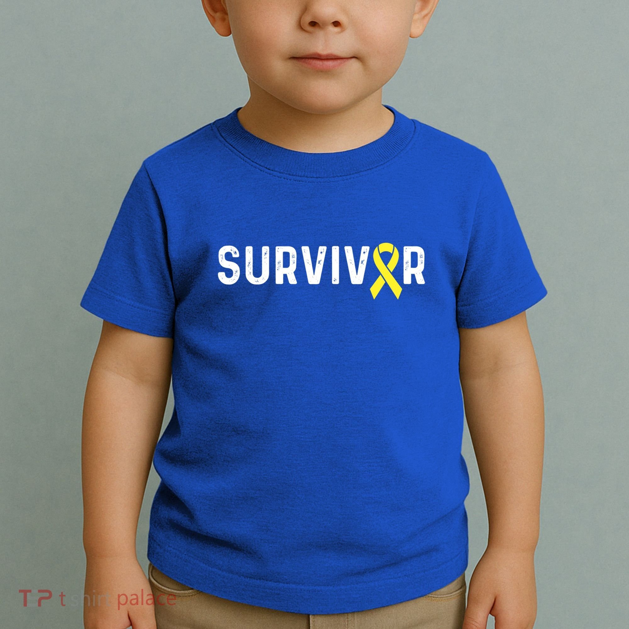 Sarcoma Cancer Awareness Yellow Ribbon Survivor Remission Gift Toddler T-Shirt