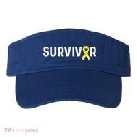 Sarcoma Cancer Awareness Yellow Ribbon Survivor Remission Gift Visor thumb 0