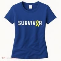 Sarcoma Cancer Awareness Yellow Ribbon Survivor Remission Gift Women's T-Shirt thumb 0