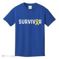 Sarcoma Cancer Awareness Yellow Ribbon Survivor Remission Gift Kids T-Shirt thumb 0