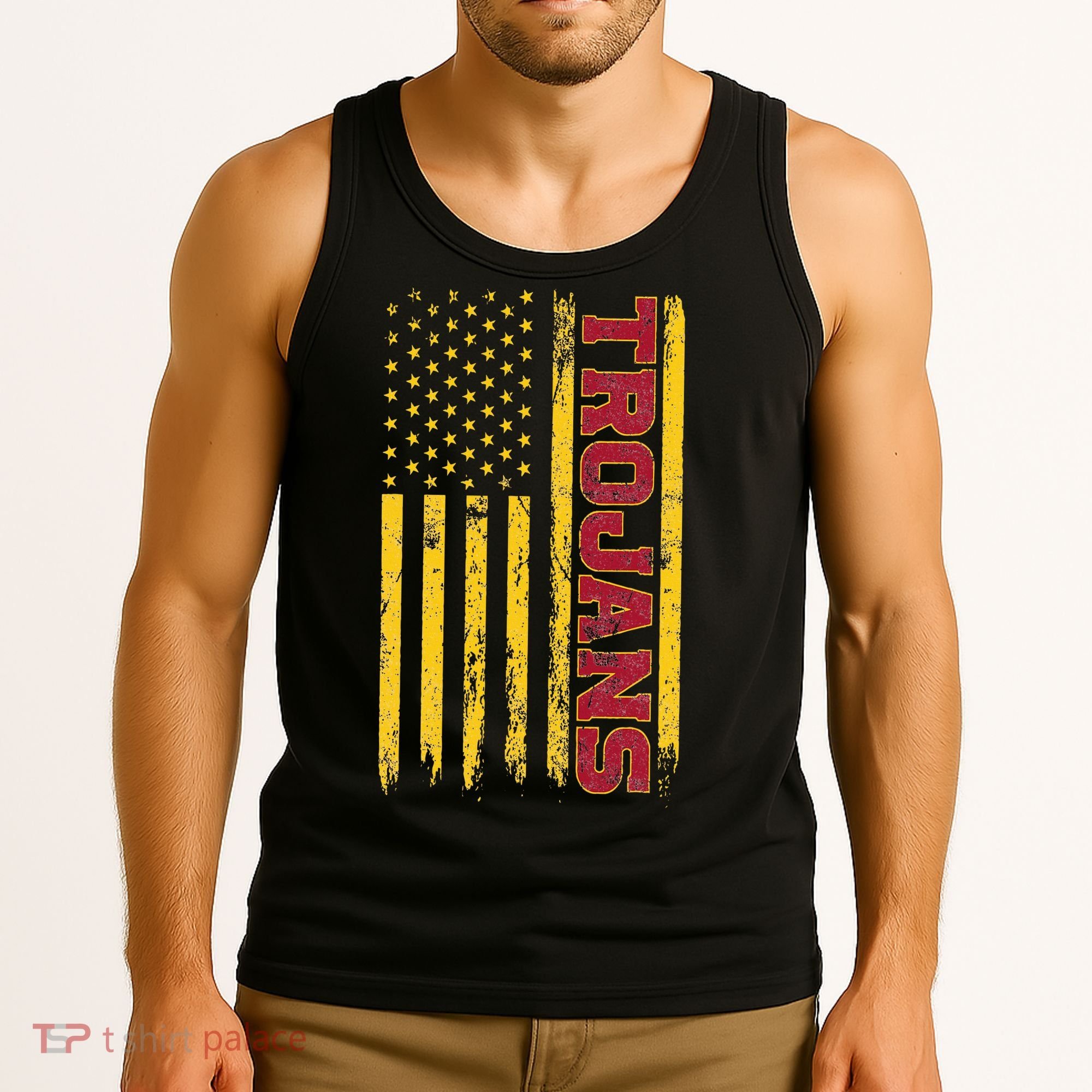 Southern California America Flag Tank Top