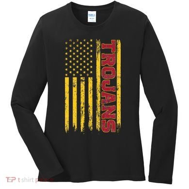 Southern California America Flag Women's Long Sleeve Shirt