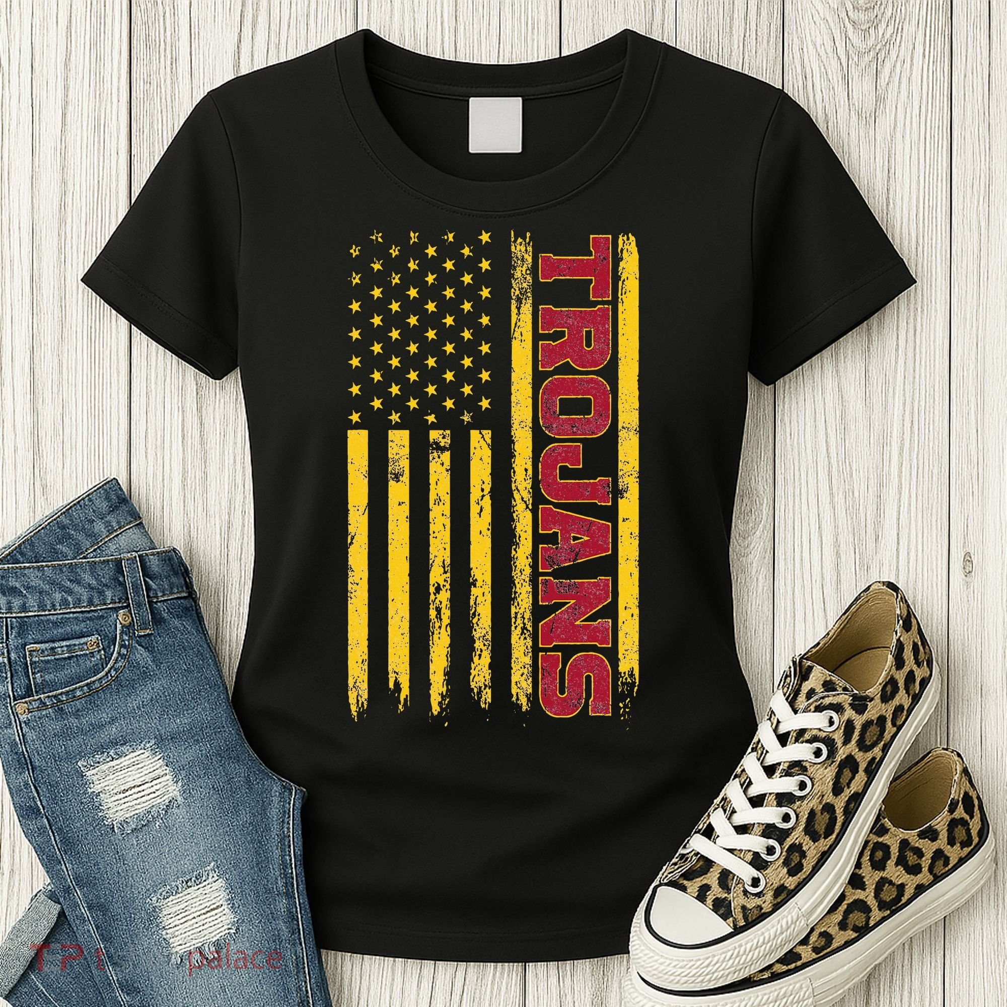 Southern California America Flag Women's T-Shirt