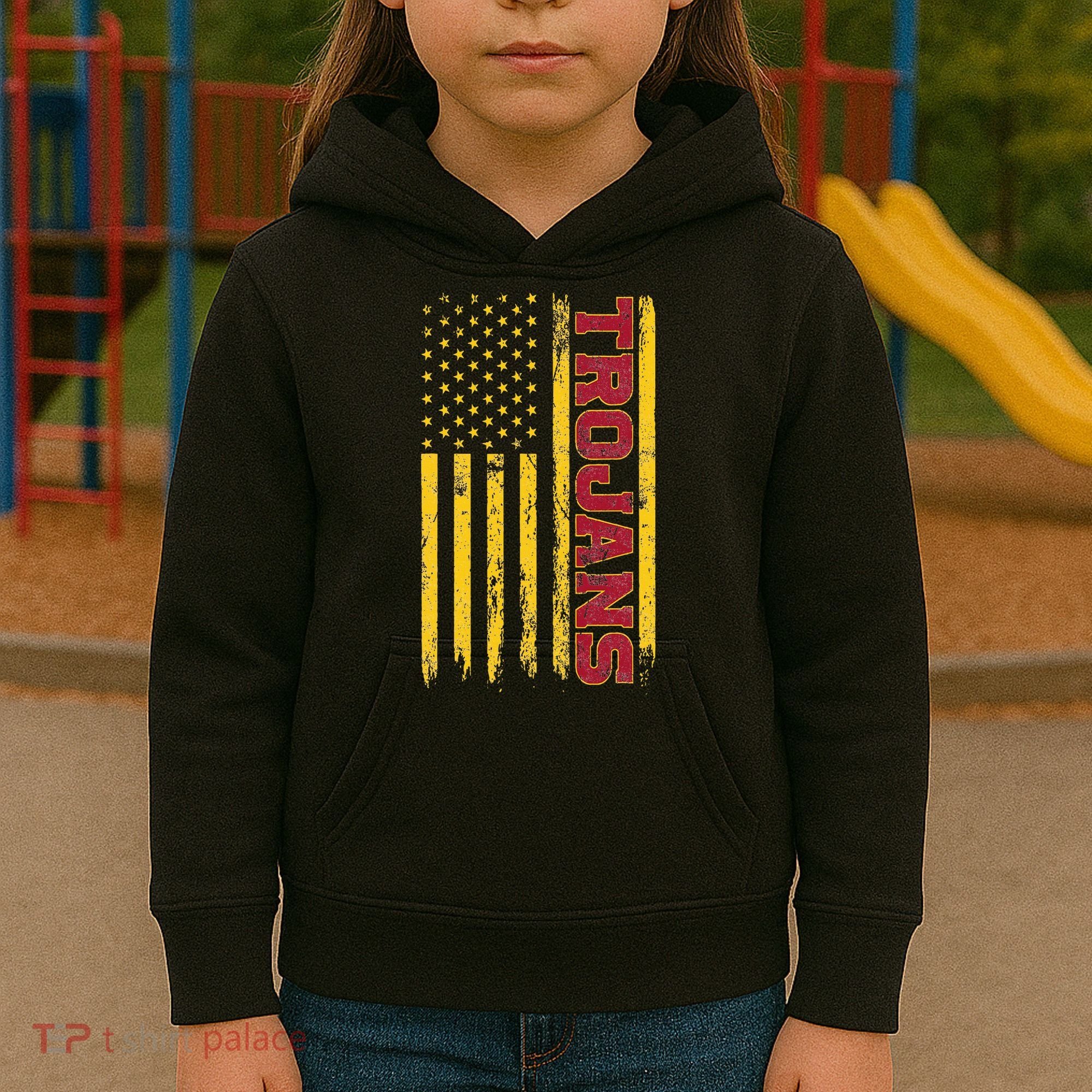 Southern California America Flag Kids Hoodie