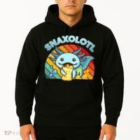 Snaxolotl Cute Axolotl- I Axolotl Questions Funny Hoodie thumb 2