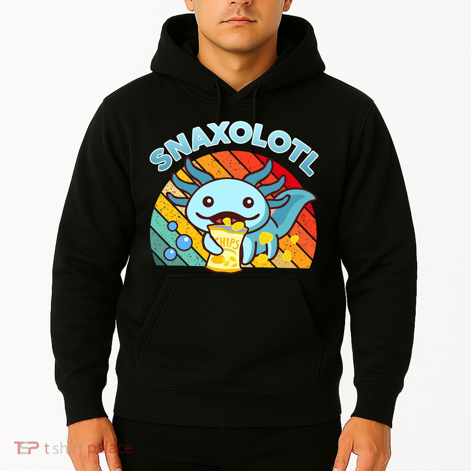 Snaxolotl Cute Axolotl- I Axolotl Questions Funny Hoodie