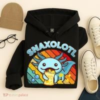 Snaxolotl Cute Axolotl- I Axolotl Questions Funny Hoodie thumb 4