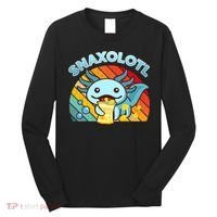 Snaxolotl Cute Axolotl- I Axolotl Questions Funny Long Sleeve Shirt thumb 0