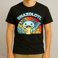 Snaxolotl Cute Axolotl- I Axolotl Questions Funny T-Shirt thumb 3