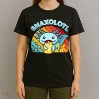 Snaxolotl Cute Axolotl- I Axolotl Questions Funny T-Shirt thumb 4