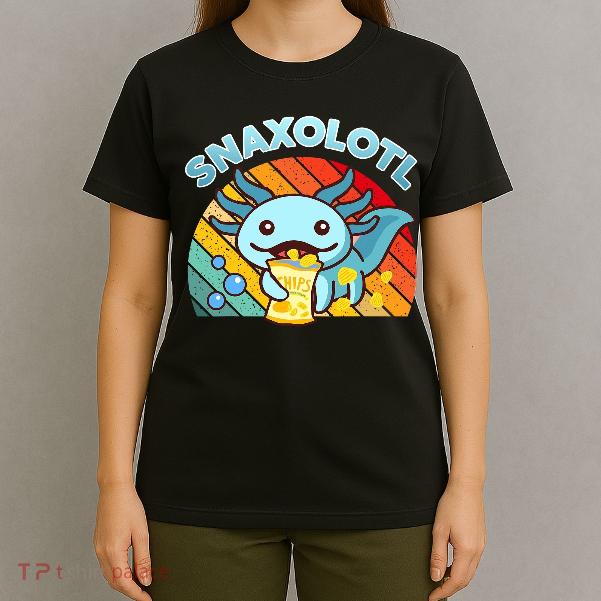 Snaxolotl Cute Axolotl- I Axolotl Questions Funny T-Shirt