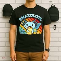 Snaxolotl Cute Axolotl- I Axolotl Questions Funny T-Shirt thumb 6