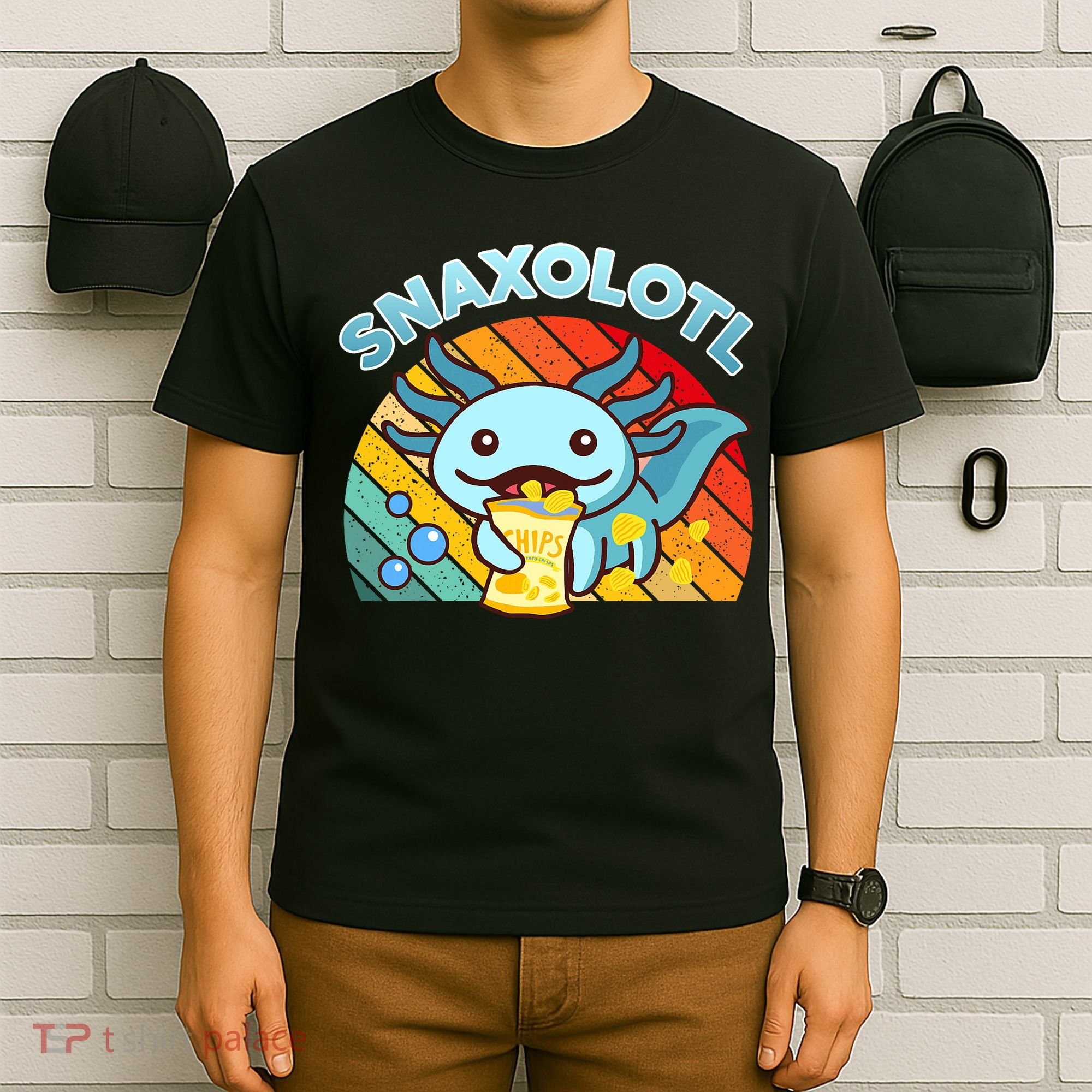 Snaxolotl Cute Axolotl- I Axolotl Questions Funny T-Shirt