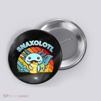Snaxolotl Cute Axolotl- I Axolotl Questions Funny Button thumb 0
