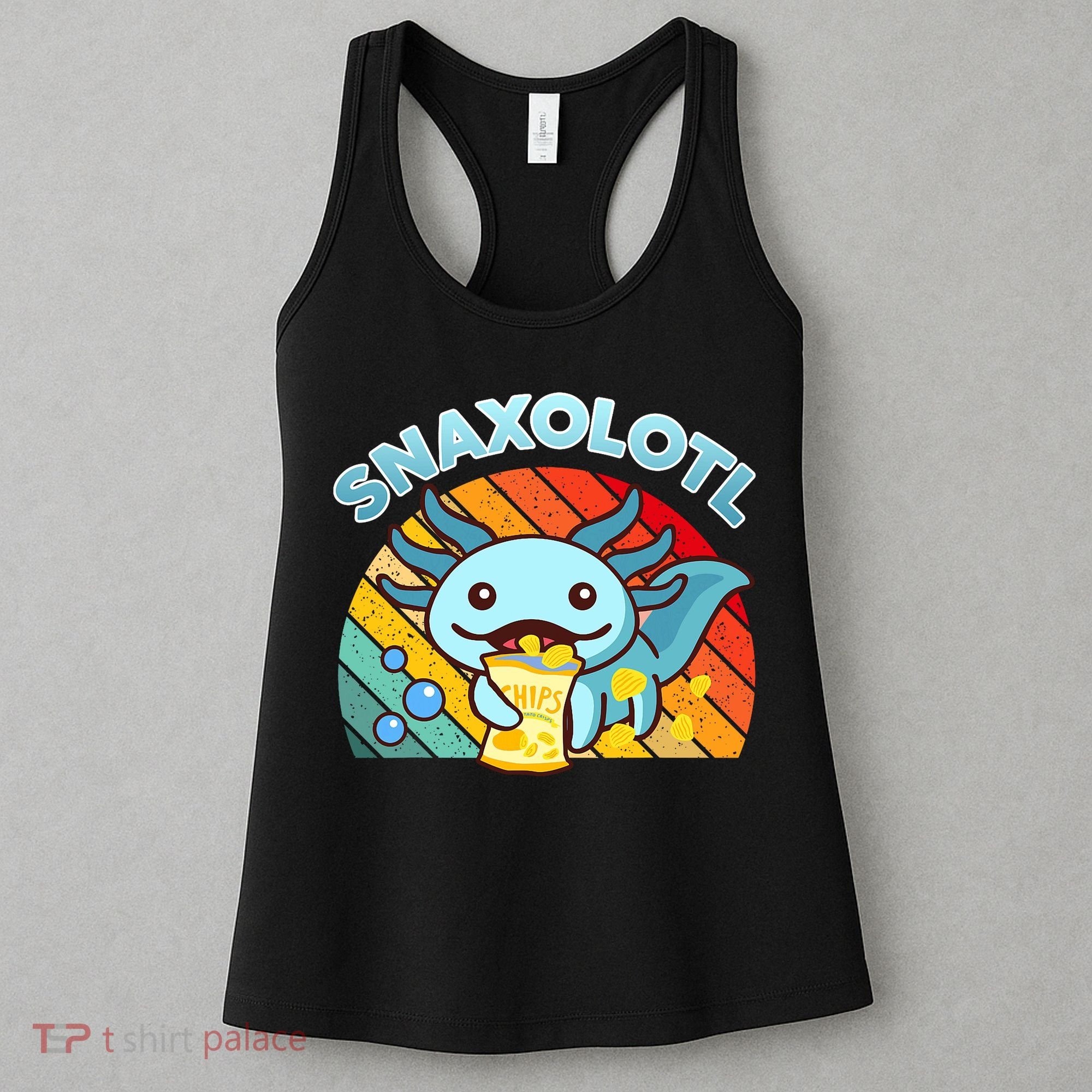 Snaxolotl Cute Axolotl- I Axolotl Questions Funny Women's Tank Top