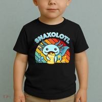 Snaxolotl Cute Axolotl- I Axolotl Questions Funny Toddler T-Shirt thumb 2