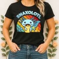 Snaxolotl Cute Axolotl- I Axolotl Questions Funny Women's T-Shirt thumb 2