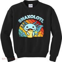 Snaxolotl Cute Axolotl- I Axolotl Questions Funny Kids Sweatshirt thumb 0