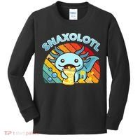 Snaxolotl Cute Axolotl- I Axolotl Questions Funny Kids Long Sleeve Shirt thumb 0