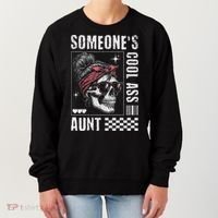 SomeoneS Cool Ass Aunt Funny Skeleton Women's Sweatshirt thumb 0