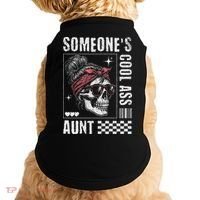 SomeoneS Cool Ass Aunt Funny Skeleton Doggie Tank thumb 0