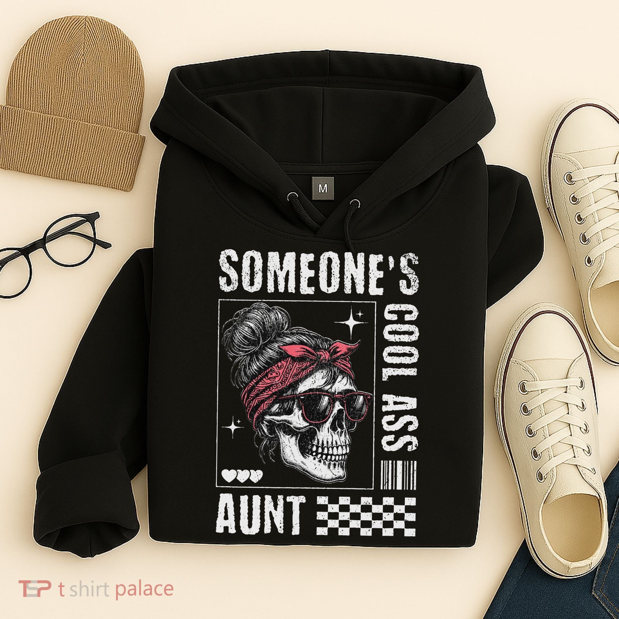 SomeoneS Cool Ass Aunt Funny Skeleton Hoodie