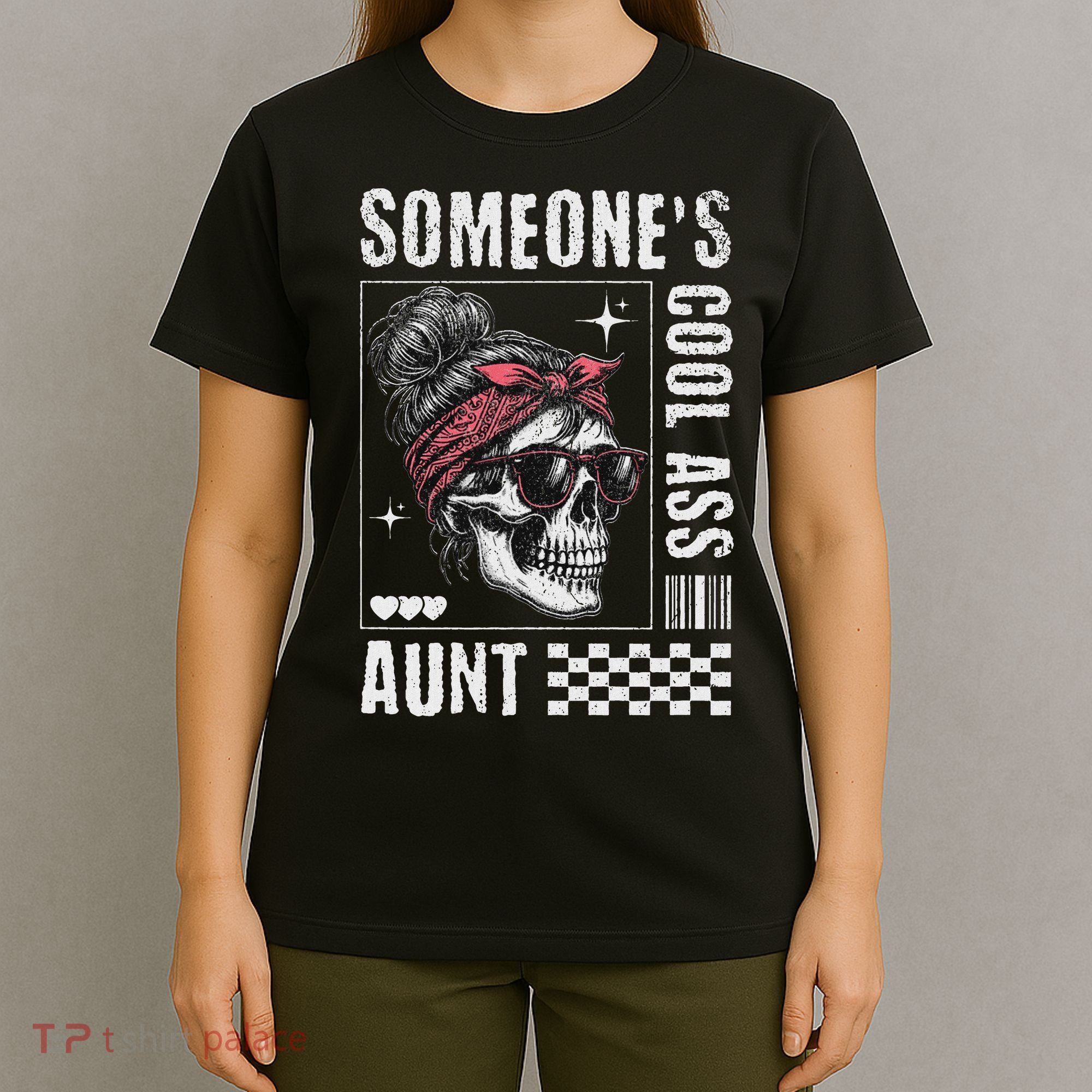 SomeoneS Cool Ass Aunt Funny Skeleton T-Shirt