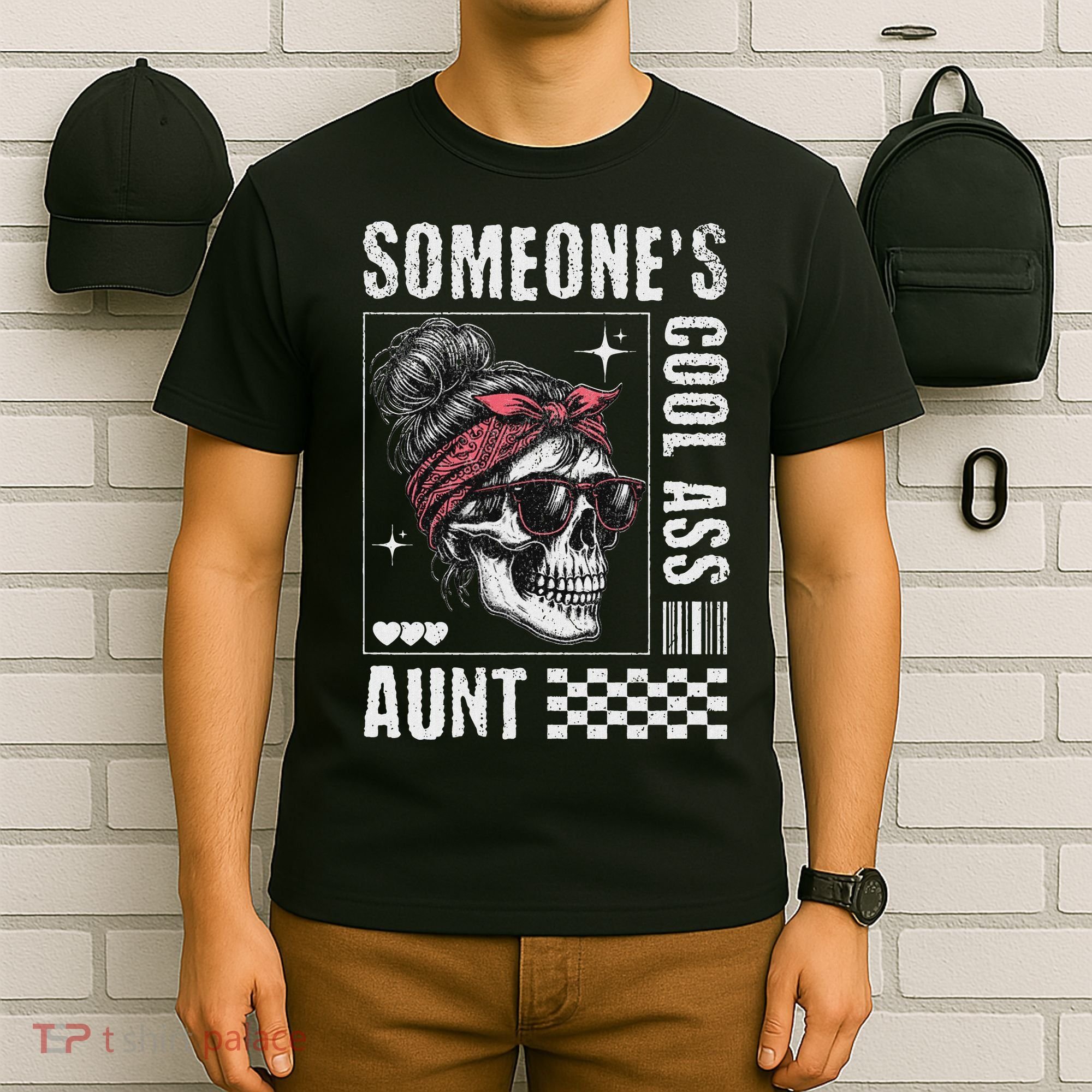 SomeoneS Cool Ass Aunt Funny Skeleton T-Shirt