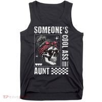 SomeoneS Cool Ass Aunt Funny Skeleton Tank Top thumb 0