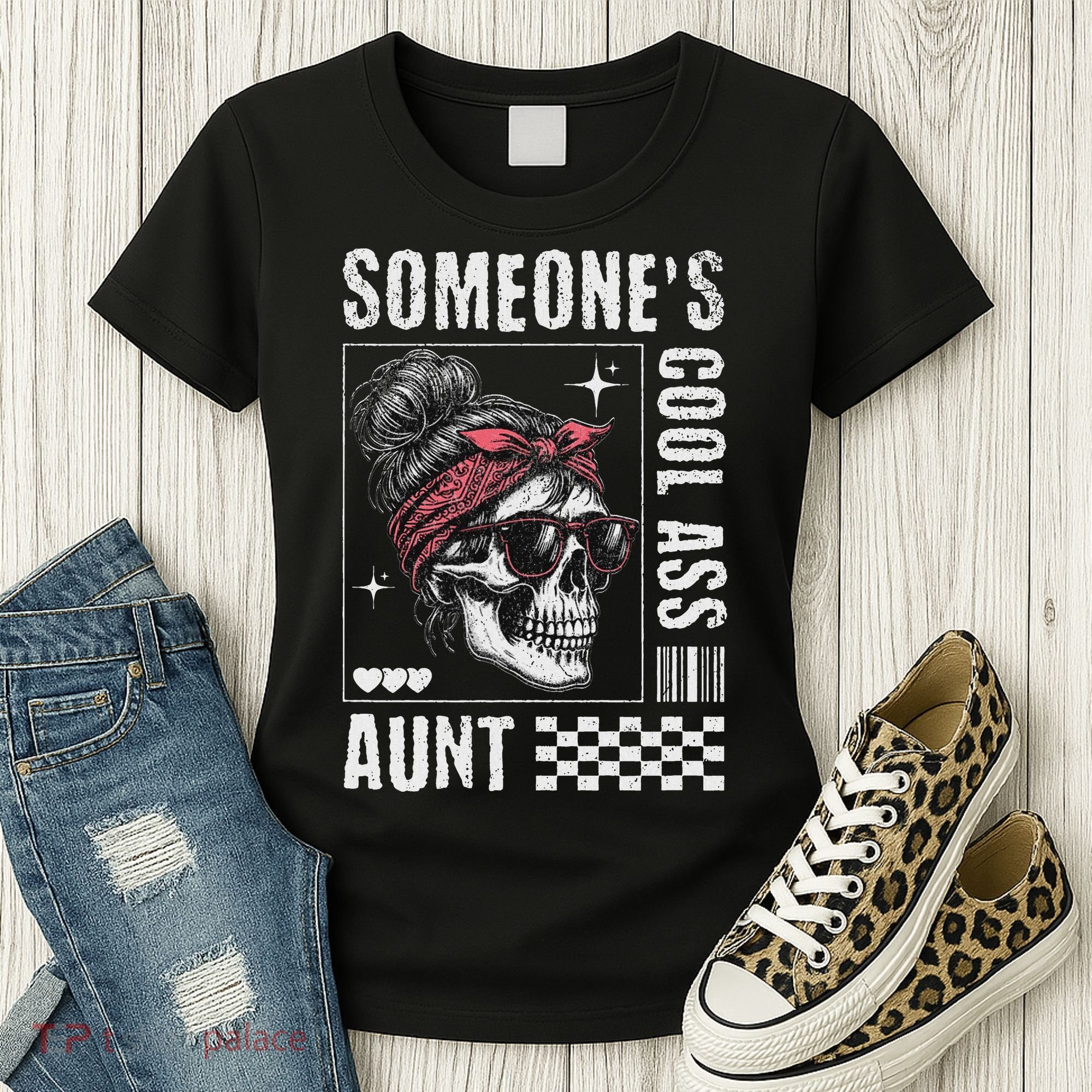 SomeoneS Cool Ass Aunt Funny Skeleton Women's T-Shirt