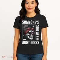 SomeoneS Cool Ass Aunt Funny Skeleton Women's T-Shirt thumb 4