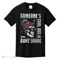 SomeoneS Cool Ass Aunt Funny Skeleton Kids T-Shirt thumb 0