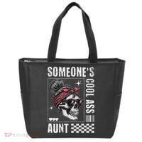 SomeoneS Cool Ass Aunt Funny Skeleton Tote Bag thumb 0