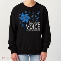 Stop Child Abuse Child Abuse Prevention Awareness Pinwheel Women's Sweatshirt thumb 0