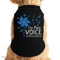Stop Child Abuse Child Abuse Prevention Awareness Pinwheel Doggie Tank thumb 0